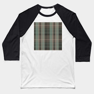 Dark Academia Aesthetic Conall 2 Hand Drawn Textured Plaid Pattern Baseball T-Shirt